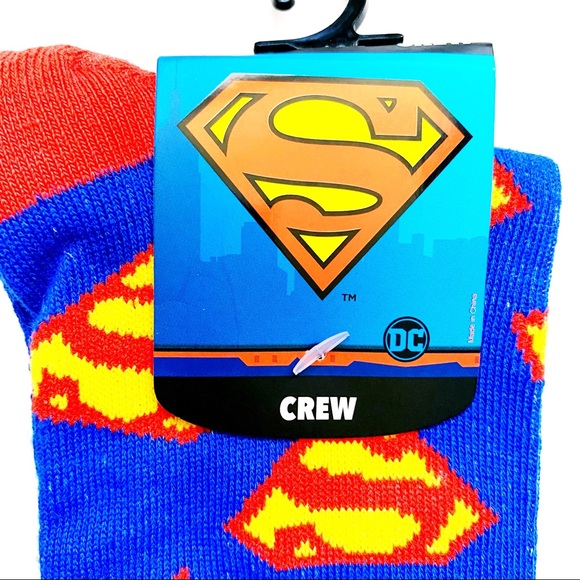 Superman DC Comics Super Hero Crew Socks - Picture 2 of 4